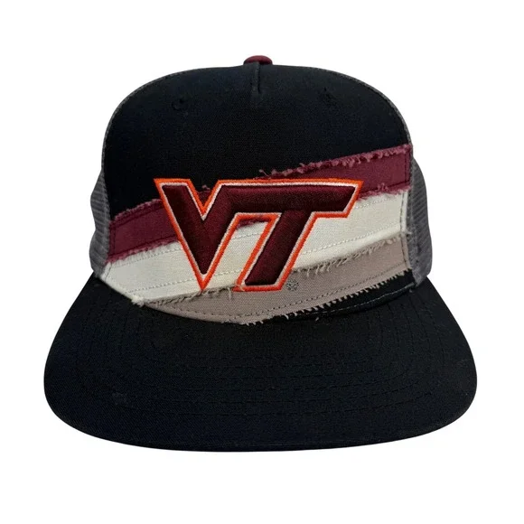 Russell Athletic Virginia Tech Hokies Trucker Hat Snapback Deconstructed VT