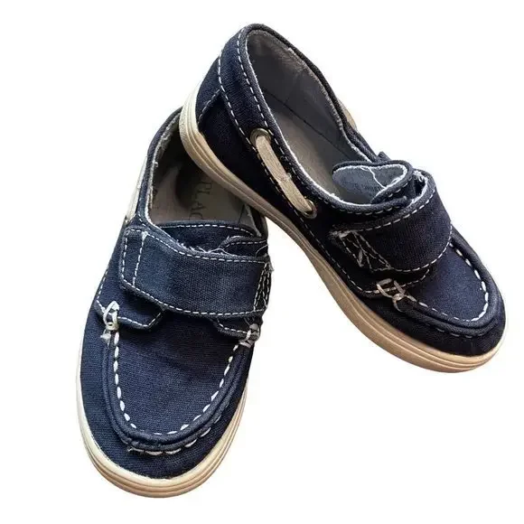 The Children's Place Boys Hook and Loop Navy Slip On Casual Shoes Baby Size‎ 7