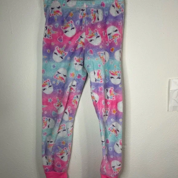 The Children’s Place Unicorn Fleece Pajama Pants Girls Size L (10/12) Pastel