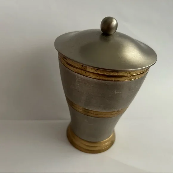 Lovely New Pen Pencil Makeup Brush Holder Silver Gold Cover made India Stilax
