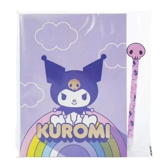 Kuromi Notebook and Pen Set Sanrio 2 Piece Gift Journal New