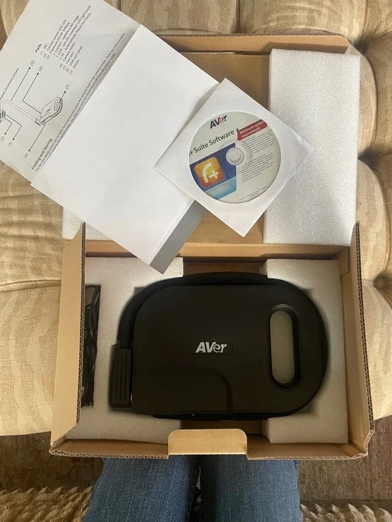 Black Document Camera with Software CD