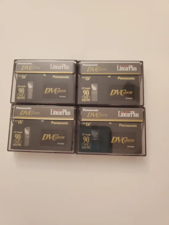 Panasonic LinearPlus MiniDV 90min Cassettes in Black (4-Pack)