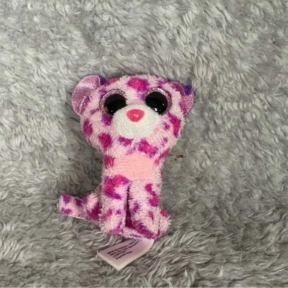 Ty Teenie Beanie Boo Glamour Pink Leopard Plush McDonald’s Toy Spotted Cat
