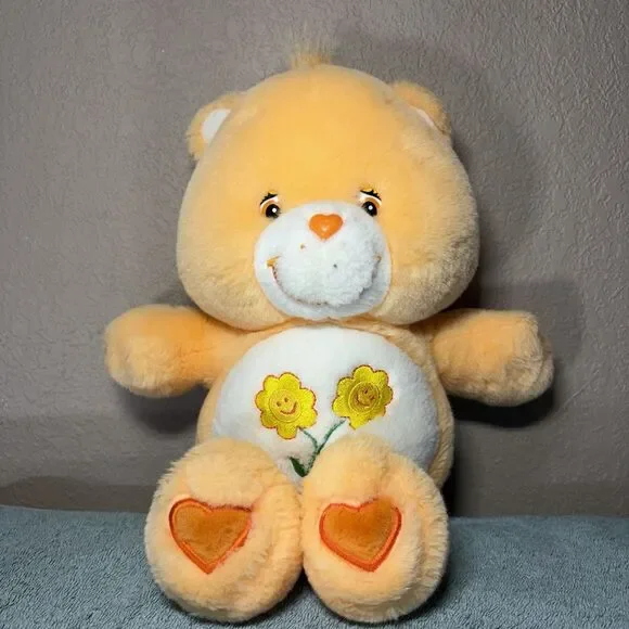 Just Play~Care Bears 2003 Yellow Flowers Hearts 13