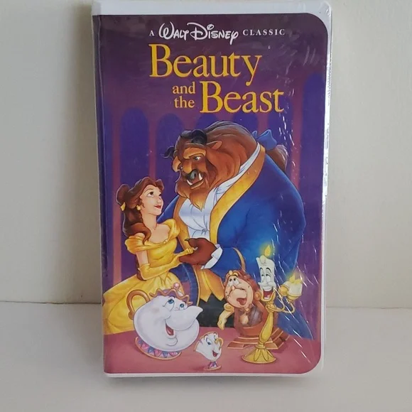 Vintage Disney Beauty and the Beast VHS Black Diamond