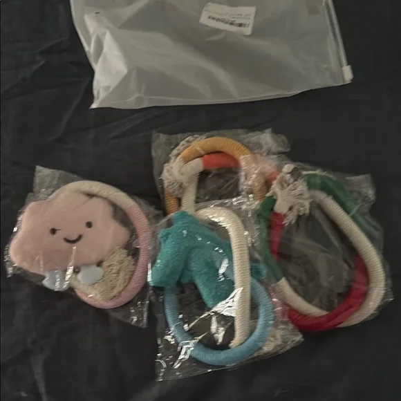 Colorful cat’s Toy Set with Cloud and Animal Designs