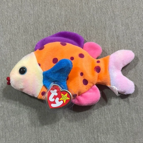 Ty Beanie Baby 1999 Lips Plush Fish
