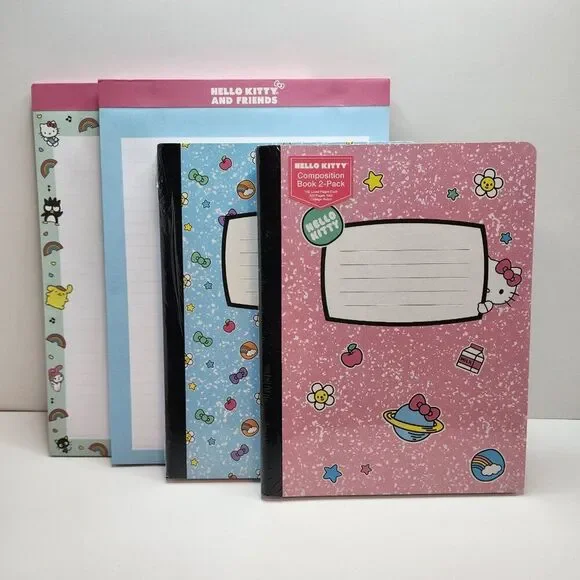 Hello Kitty Set of 4 Note pads | Note Pads Legal Pads, Composition Books | NEW
