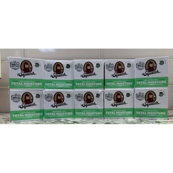 Dr Squatch 10 Pack‎ Mens Natural Soap Total Moisture Sensitive Skin Green Tea