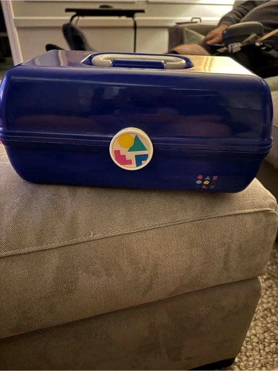 Caboodles Blue Portable Makeup Case