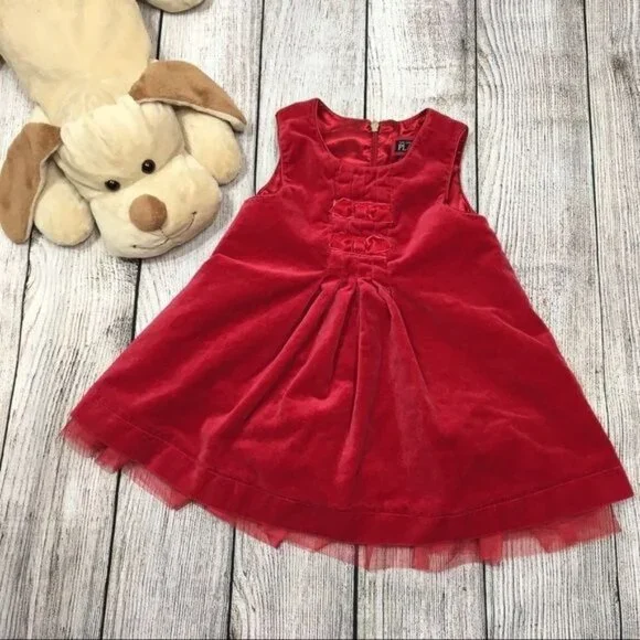 5/$25 The Children’s Place | Red Velvet Dress