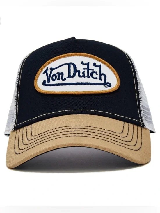 Von Dutch Navy With Tan Trucker