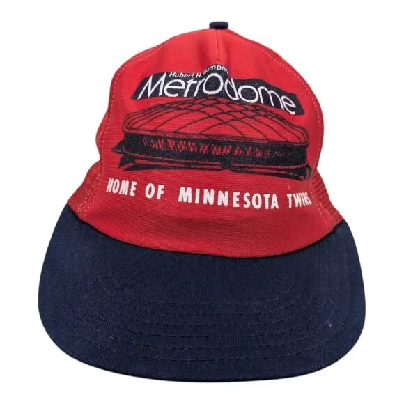 Minnesota Twins MLB 80s Made In The USA Snapback Mesh Back Trucker Hat Cap