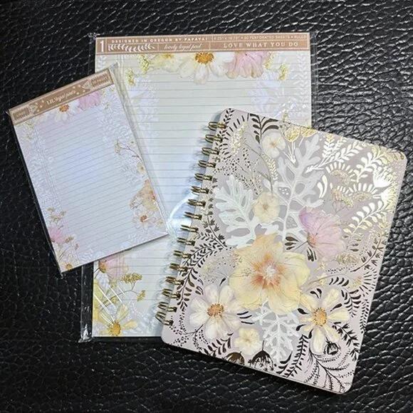NWT “Cosmo Lace” Spiral Notebook/Journal, Legal Pad & Note Pad Bundle NEW