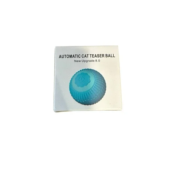 NEW automatic rechargeable rolling cat ball toy BLUE