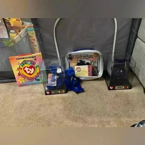 Ty Beanie Babies Platinum Edition Club Kit- Clubby And Princess Diana
