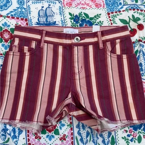 NWT The Children’s Place Girl’s Striped Shorts