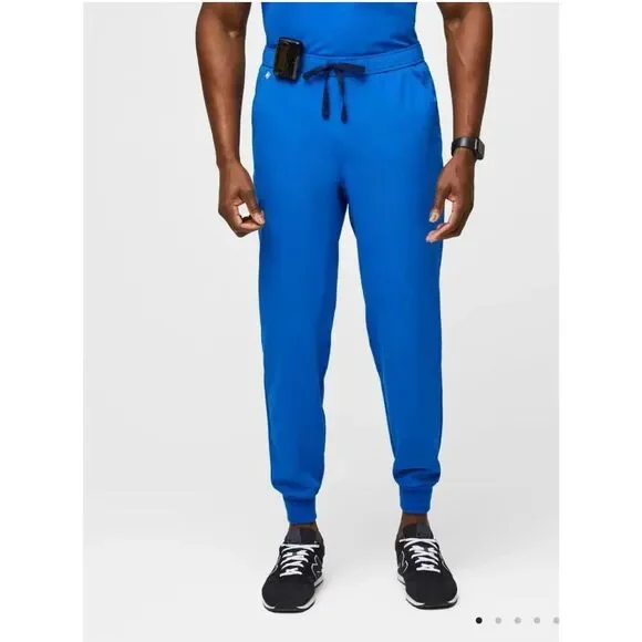 Figs Men’s Tansen Jogger Scrub Pants Royal Blue Size Medium Tall