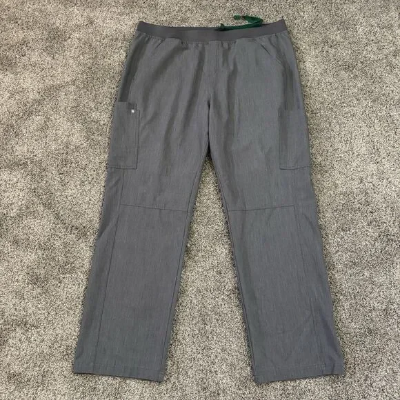 FIGS Axim Cargo Scrub Pants T2001 Graphite Gray Men’s Size 3XL