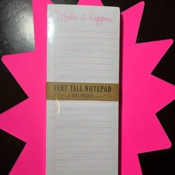 Magnetic‎ Notebook -- Make it Happen To Do List (Extra Long) (new)