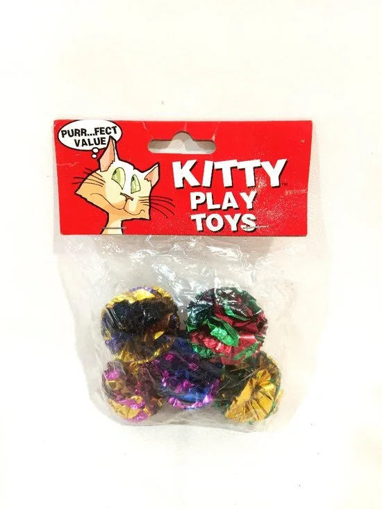 Kitty Play Toys 5 Colorfull Balls Pet Cat Toys