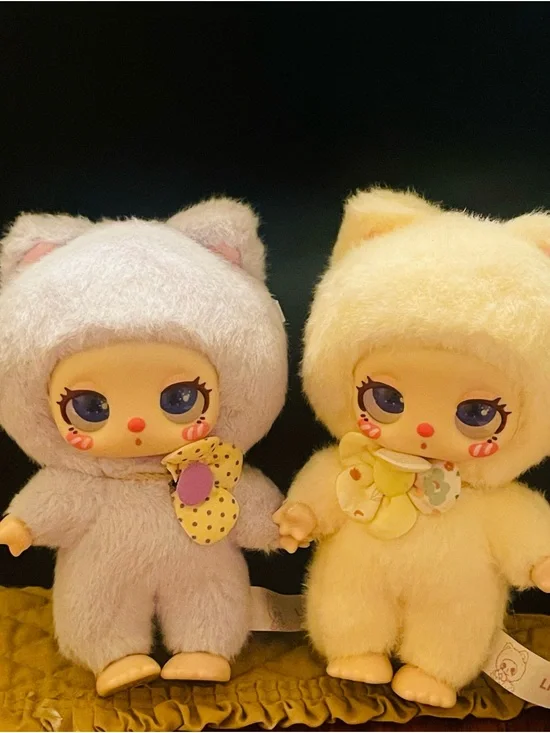 Plush Cat Doll Toy - Yellow Cat Outfit