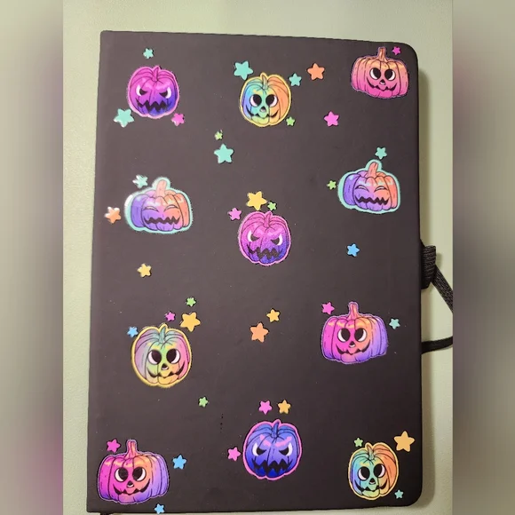Colorful Pumpkin Design Notebook with Pen