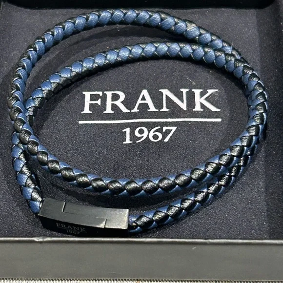 New in Box - Frank 1967 - Double Wrap Men's Leather Bracelet
