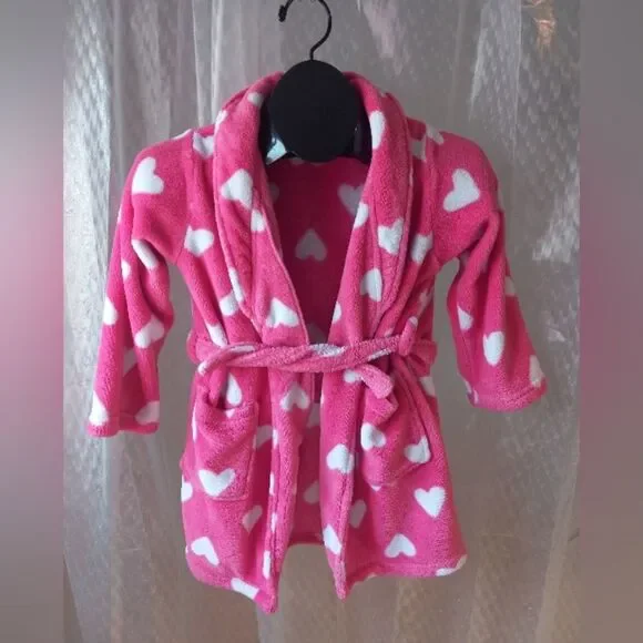 The Children's Place Heart Soft Robe Girls Size 5/6
