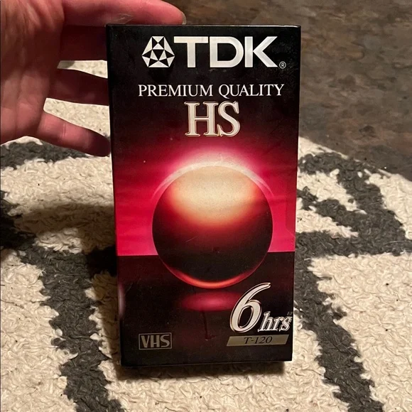 TDK Premium Quality HS VHS T-120 Tape - sealed