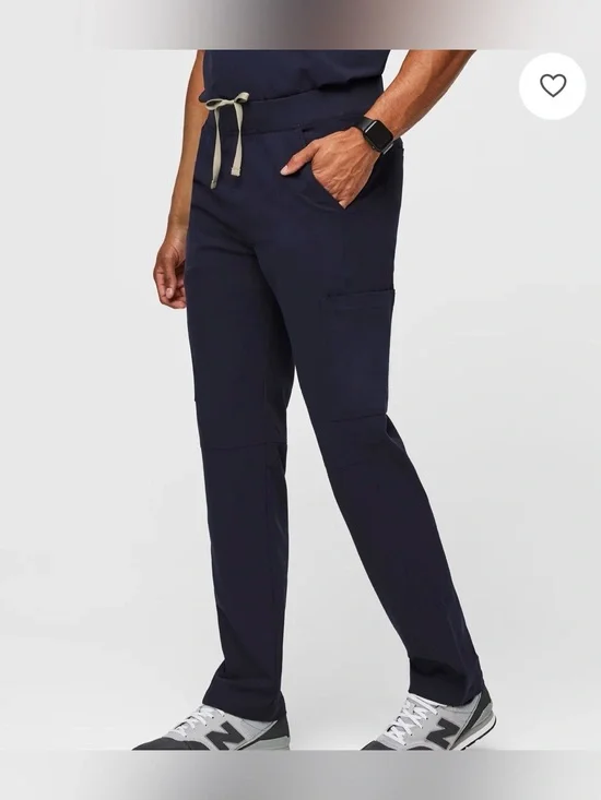 Figs Men’s Axim Cargo Scrub Pants Navy Large Tall