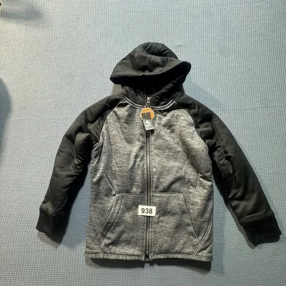 The‎ Children's Place Sport Thermal Fabric Jacket Boys Sz M Black Brand New