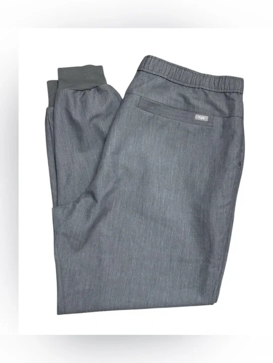 Figs Tansen Jogger Scrub Pants Men’s Graphite Gray with Green Drawstring 3XL