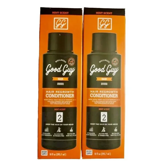 2 Pack Good Guy Wellness Thinning Hair Rejuvenate Step 2 Mint Conditioner 10 oz