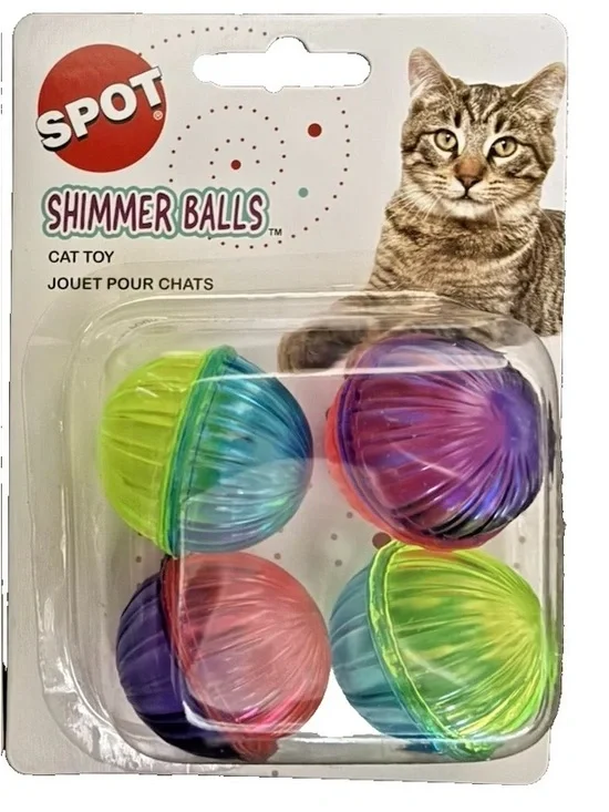 Shimmer Balls Cat Toys – Multicolor Pack