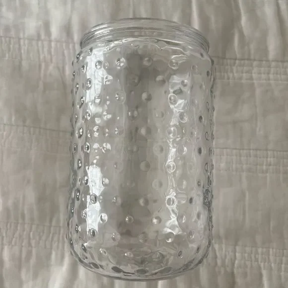 World Market - Large Hobnail Glass Jar