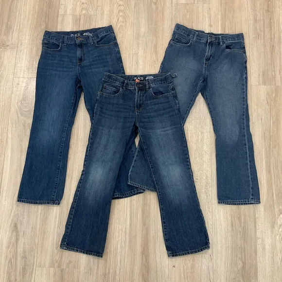 The Children’s Place Boys Husky Blue Bootcut Jeans