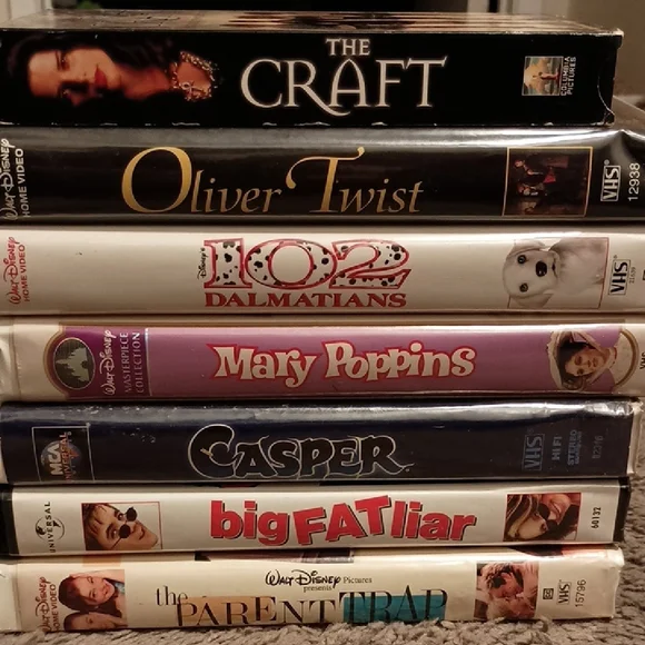 VHS PACK OF 7