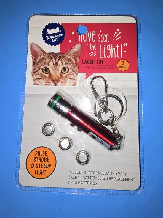 Spend Where Your Money Matters! Whisker City Cat Laser Toy 3 Modes New