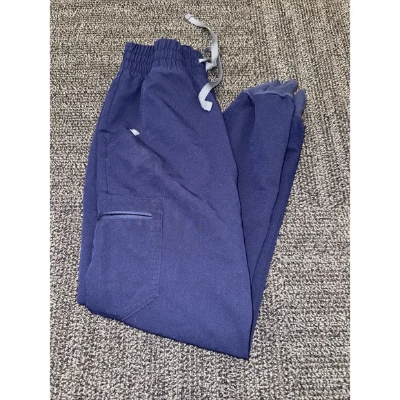 Figs Pants‎ Womens XS Scrub Cade Graphite Blue Cargo Scrub Medical Uniform