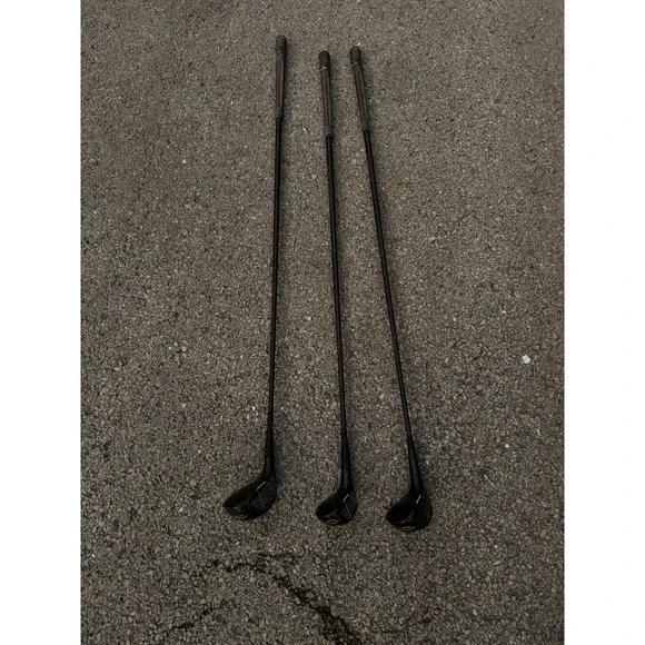 Vintage Pro Only Wood Golf Clubs‎ Set of 3 Compression Molded Driver Woods