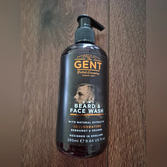 NEW Ashton Moore The Gent British Grooming 2 in 1 Beard & Face Wash 9.64 oz