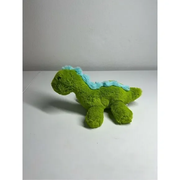 The Manhattan Toy Company Dinosaur Stuffed Animal Green Blue 8”