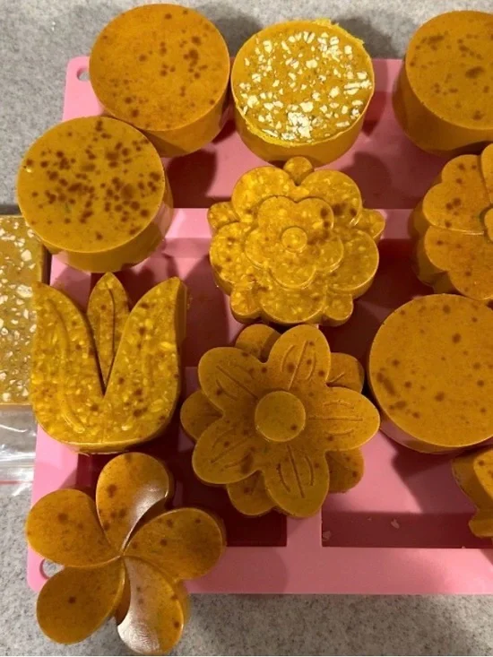 Handmade Turmeric Soap Bars - lot of 5 bars