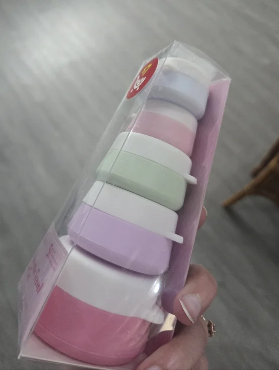 Stackable Pastel Travel Jar Set
