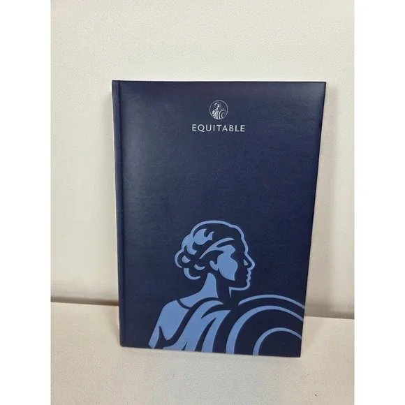 Castelli Notebook Equitable Blue Lined Papers Soft Faux Leather Made In Italy