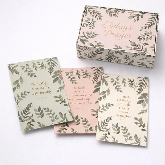 Floral Prayer Card Set