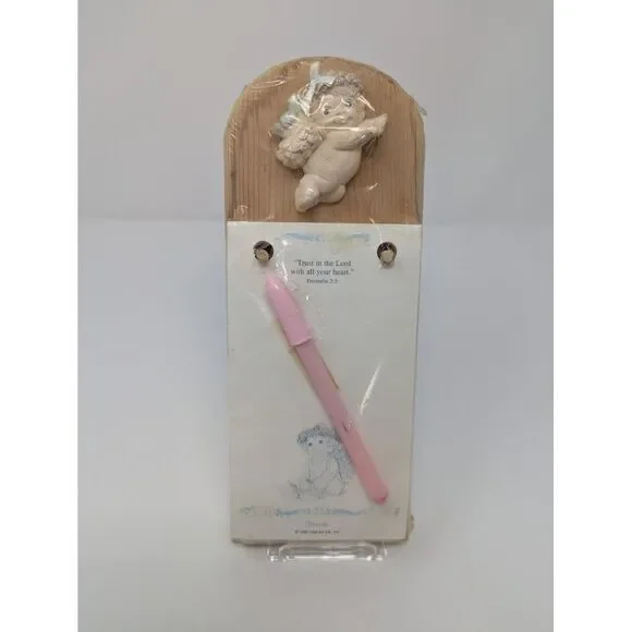 Dreamsicles Magnetic Wooden Plaque Note Memo Paper Pad‎ & Pen 1994 Vintage NEW