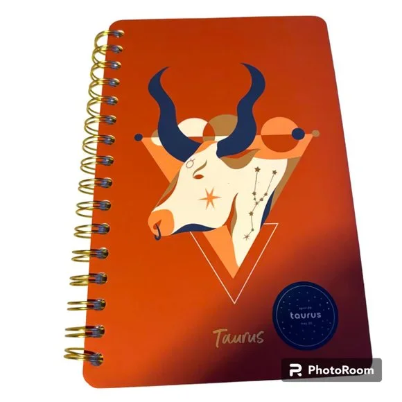 Be Rooted‎ Zodiac TAURUS Spiral Bound College Ruled Hard Cover Journ…